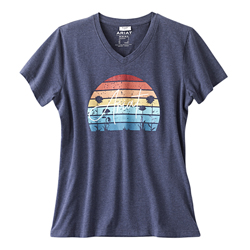 Ariat Damen T-Shirt R.E.A.L™ Horizon Tee dunkelblau, Gr. L