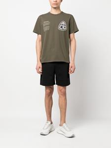 Woolrich T-shirt met logoprint - Groen