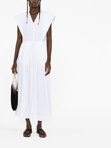 Fabiana Filippi Maxi-jurk met korte mouwen - Wit