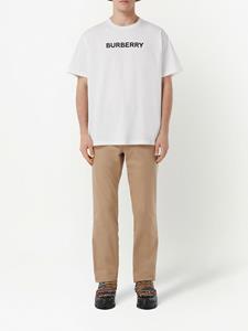 Burberry T-shirt met logoprint - Wit