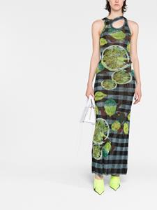 Ottolinger Maxi-jurk met print - Groen