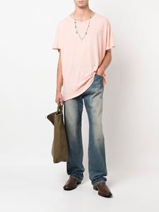 Greg Lauren T-shirt met ronde hals - Roze
