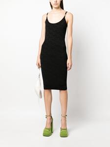 Versace Gebreide midi-jurk - Zwart