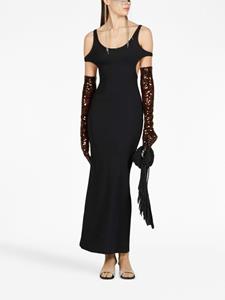 Gucci Maxi-jurk met uitgesneden detail - Zwart