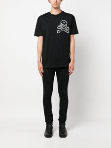 Philipp Plein T-shirt met doodskopprint - Zwart