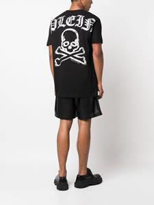 Philipp Plein T-shirt met doodskopprint - Zwart