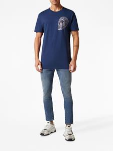 Philipp Plein T-shirt met logoprint - Blauw