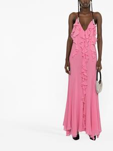 Blumarine Maxi-jurk met ruche - Roze