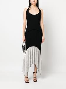 JEAN-LOUIS SABAJI Maxi-jurk met kristallen rok - Zwart