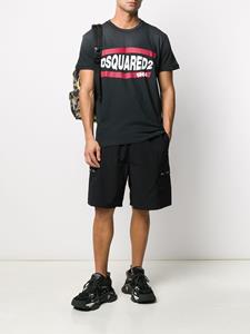 Dsquared2 T-shirt met logoprint - Zwart