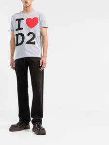 Dsquared2 T-shirt met print - Grijs