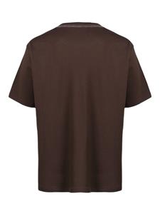Auralee T-shirt met ronde hals - Bruin