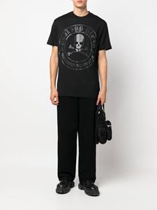 Philipp Plein T-shirt met doodskopprint - Zwart