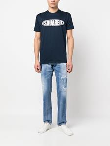 Dsquared2 T-shirt met logoprint - Blauw