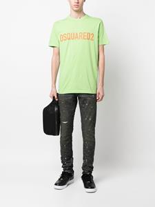 Dsquared2 T-shirt met logoprint - Groen