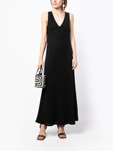 VOZ Maxi-jurk met V-hals - Zwart