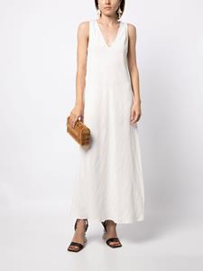 VOZ Maxi-jurk met V-hals - Wit