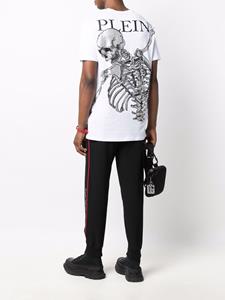 Philipp Plein T-shirt met skeletprint - Wit