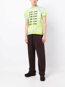 Stain Shade x Hiroshi T-shirt met tie-dye print - Groen