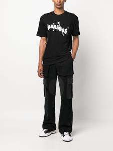 Nahmias T-shirt met logoprint - Zwart