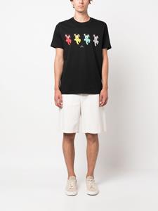 PS Paul Smith X Bunny Repeat T-shirt van biologisch katoen - Zwart