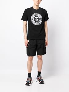 AAPE BY *A BATHING APE T-shirt met logoprint - Zwart