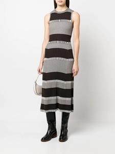 Proenza Schouler White Label Ribgebreide midi-jurk - Bruin