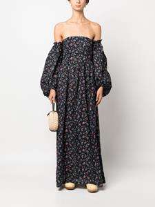 Anjuna Maxi-jurk met bloemenprint - Zwart