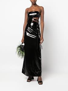 ROTATE Strapless maxi-jurk - Zwart