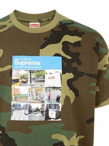 Supreme T-shirt met camouflageprint - Bruin