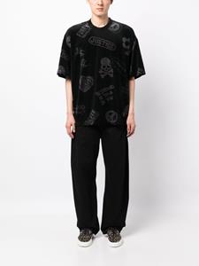 Mastermind Japan T-shirt met doodskopprint - Zwart