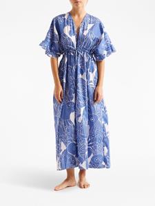 ERES Maxi-jurk met print - Blauw