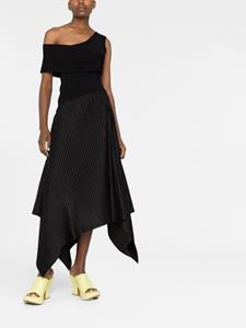 AZ FACTORY Asymmetrische maxi-jurk - Zwart