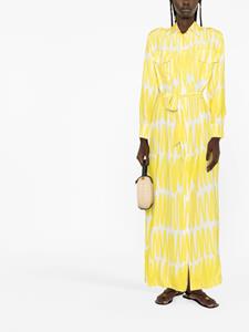 Kiton Maxi-jurk met print - Geel