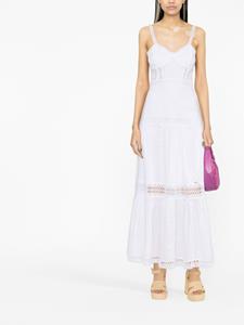 Charo Ruiz Ibiza Maxi-jurk met kanten afwerking - Wit