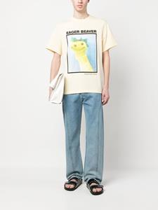 Martine Rose T-shirt met print - Geel