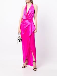 Michelle Mason Avondjurk met gesmockt detail - Roze