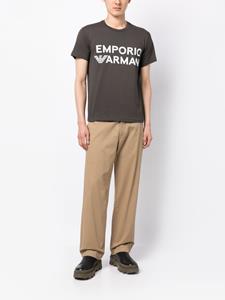 Emporio Armani T-shirt met logoprint - Grijs
