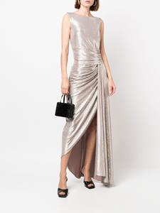 Talbot Runhof Maxi-jurk met metallic-effect - Goud