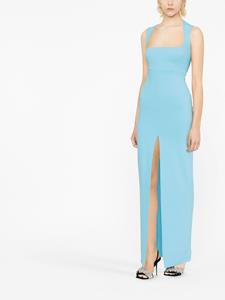 Solace London Maxi-jurk met vierkante hals - Blauw