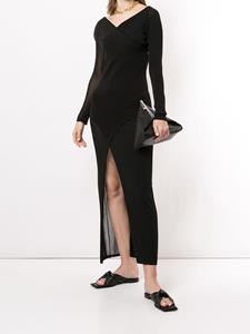 Dion Lee Asymmetrische jurk - Zwart