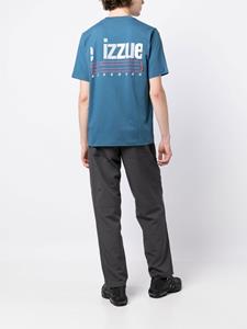 Izzue T-shirt met logoprint - Blauw