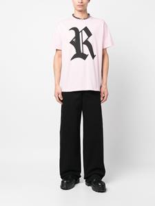 Raf Simons T-shirt met logoprint - Roze