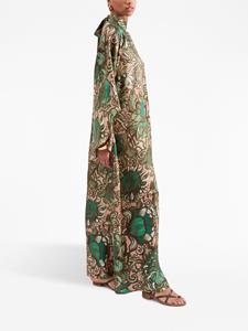 La DoubleJ Maxi-jurk met bloemenprint - Beige
