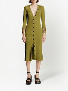 Proenza Schouler Ribgebreide jurk - Groen