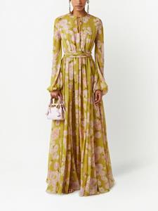 Giambattista Valli Maxi-jurk met bloemenprint - Groen