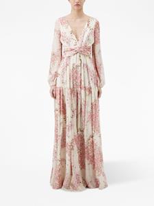 Giambattista Valli Maxi-jurk met bloemenprint - Wit