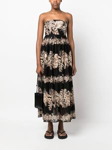 TWINSET Maxi-jurk met bloemenprint - Zwart