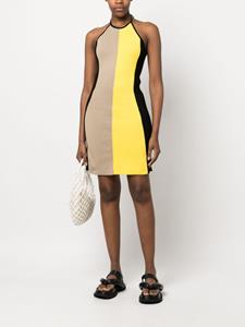 Sunnei Jurk met colourblocking - Geel