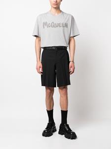 Alexander McQueen T-shirt met logoprint - Grijs